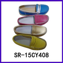 Señora confort zapatos PU superior color suaves suaves mocasines mujeres favirate zapatos